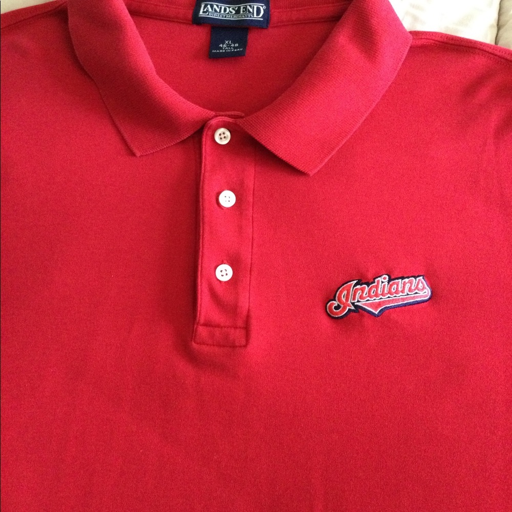 Lands’ End Cleveland Indians polo shirt XL Tall